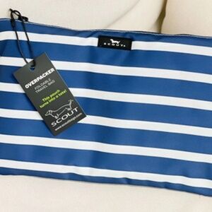 NWT Scout Bags Overpacked Foldable Travel Bag Tote - Nantucket Navy 2 in 1 bag